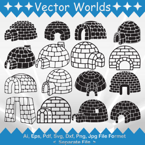 Igloo SVG Vector Design cover image.
