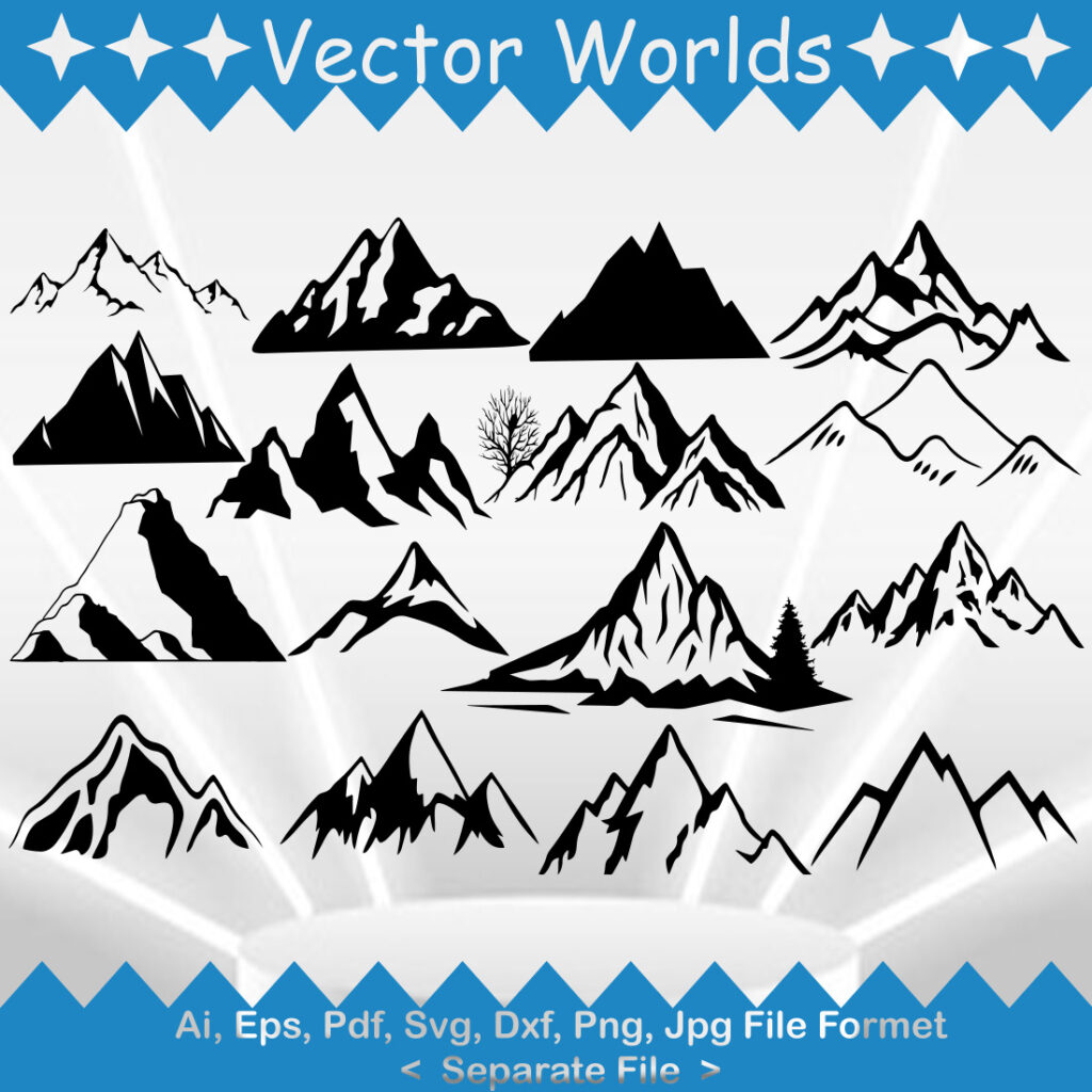 Mountain SVG Vector Design – MasterBundles