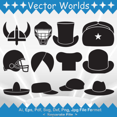 Headdress Hat SVG Vector Design cover image.