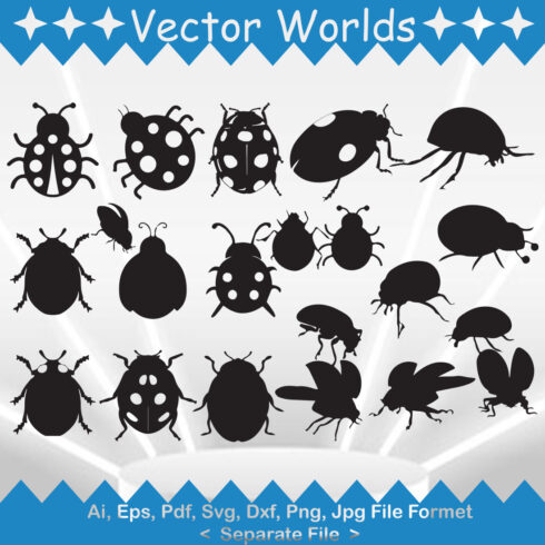 Ladybug SVG Vector Design cover image.