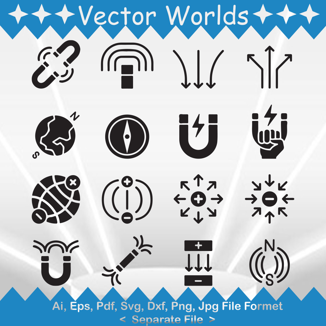 Magnet SVG Vector Design preview image.