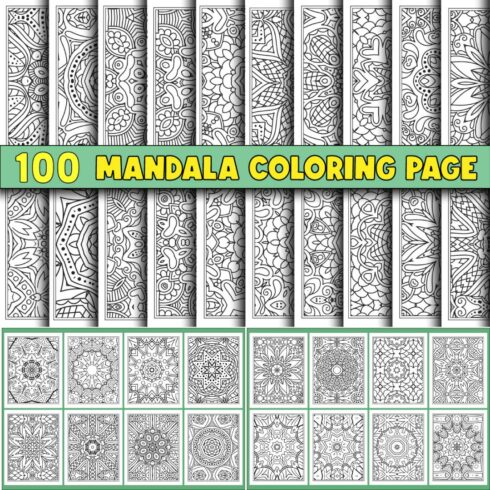 100 Coloring Page Bundle for KDP Interior cover image.