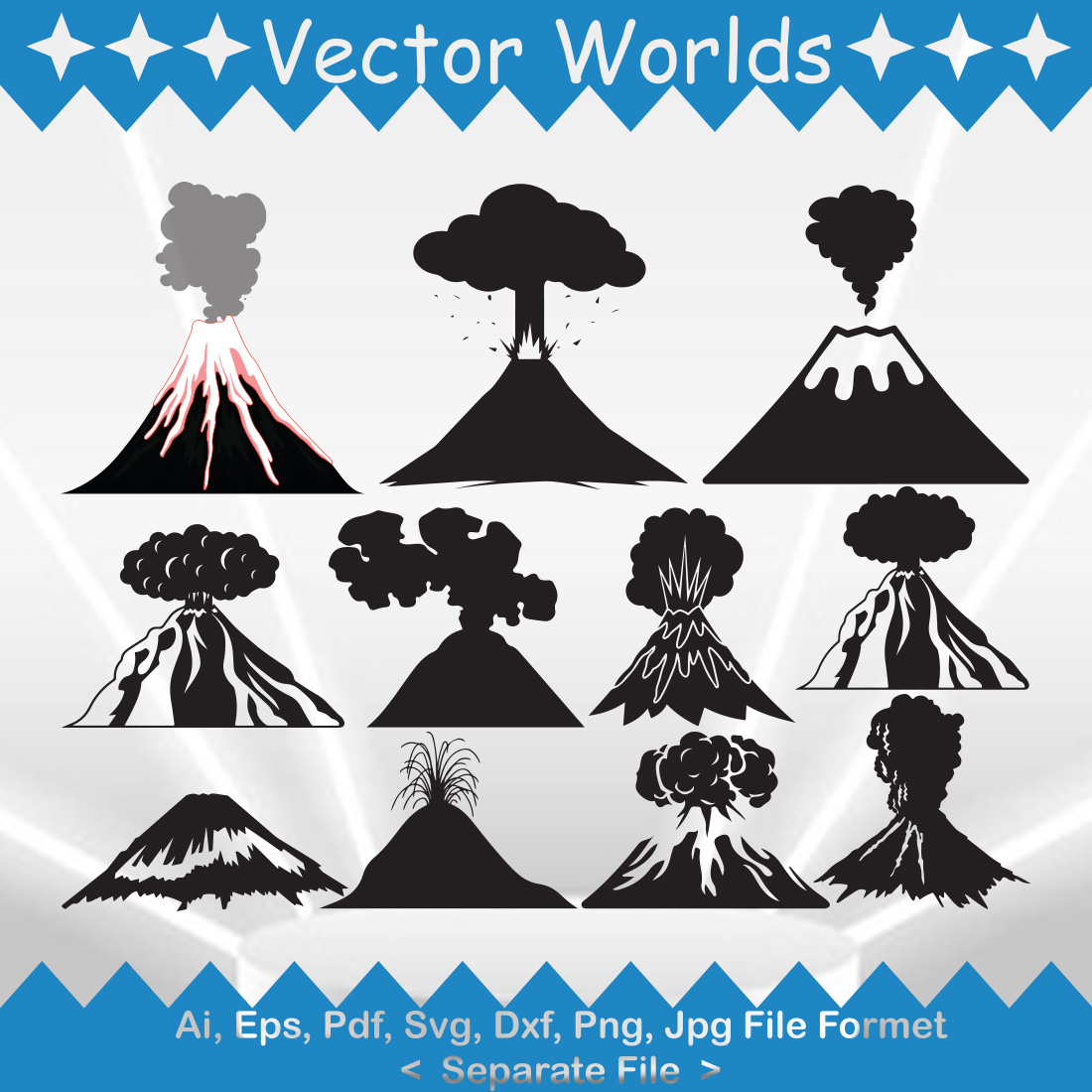 Lava SVG Vector Design cover image.