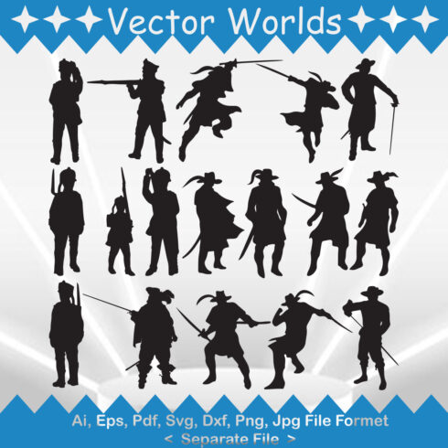 Musketeer SVG Vector Design cover image.