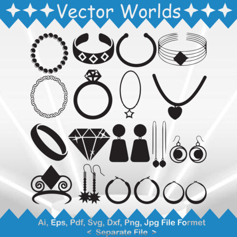 Jewellery SVG Vector Design cover image.