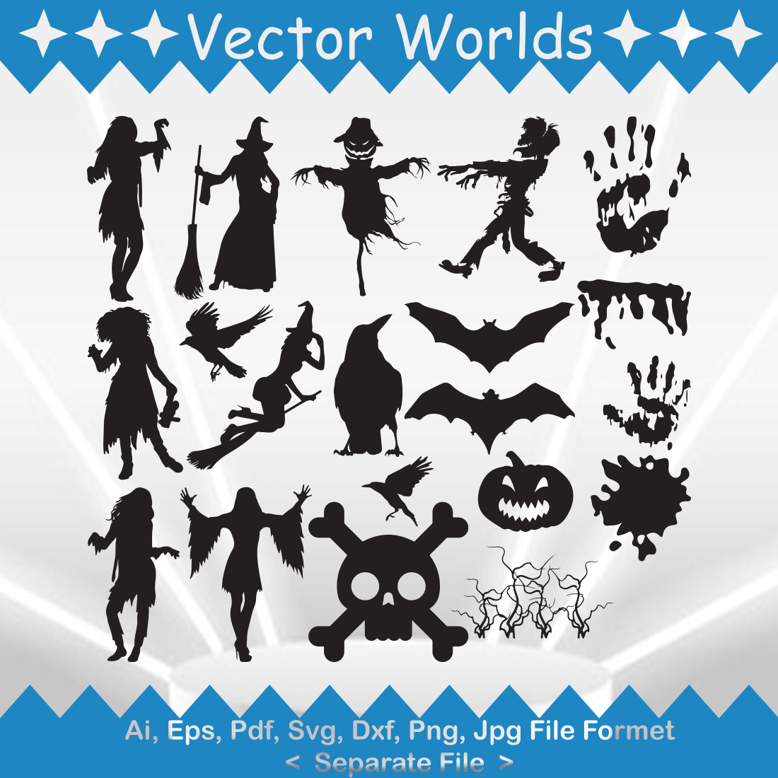 Horror SVG Vector Design preview image.