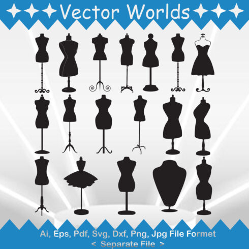 Mannequin SVG Vector Design cover image.