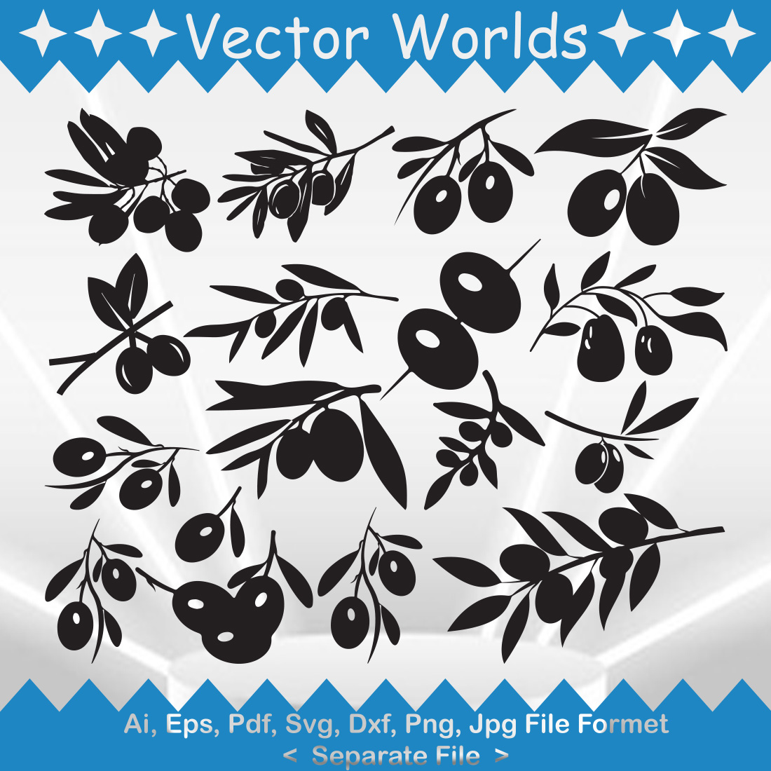 Olive SVG Vector Design cover image.
