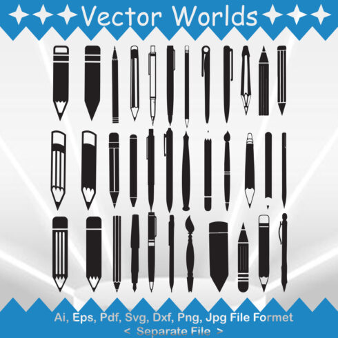 Pencil SVG Vector Design cover image.