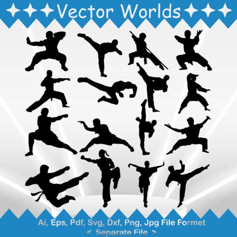 Kung fu SVG Vector Design cover image.