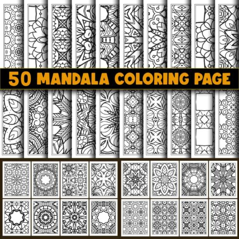 50 Coloring Page Bundle for KDP Interior cover image.