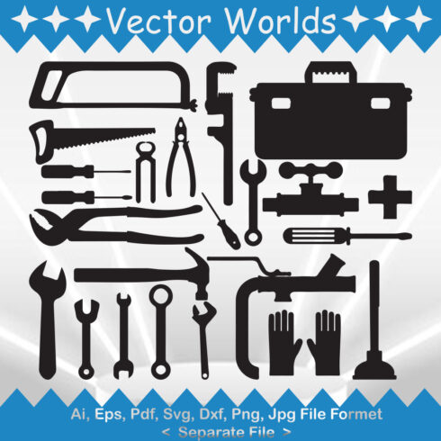Plumbing Tools SVG Vector Design cover image.