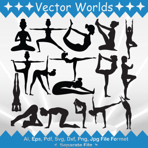 Pilates SVG Vector Design cover image.