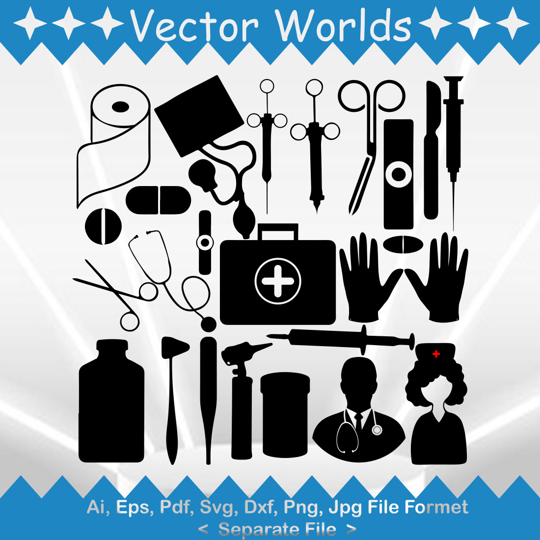 Medical Symbol SVG Vector Design preview image.
