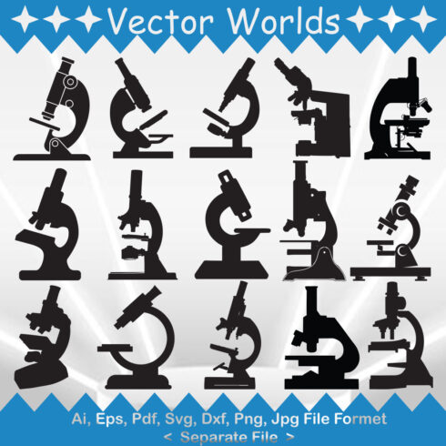 Microscope SVG Vector Design cover image.