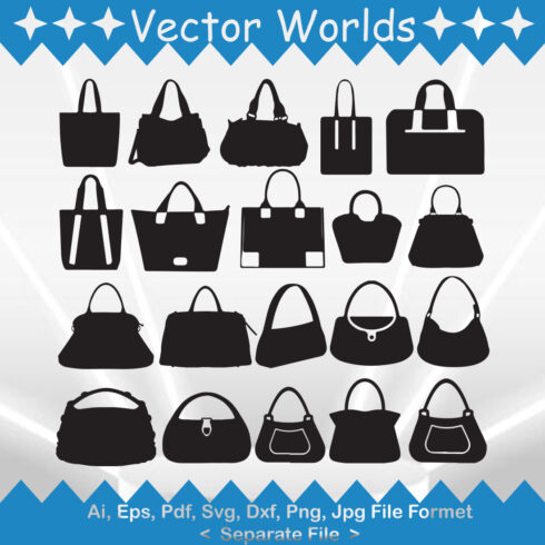 Hand Bag SVG Vector Design cover image.
