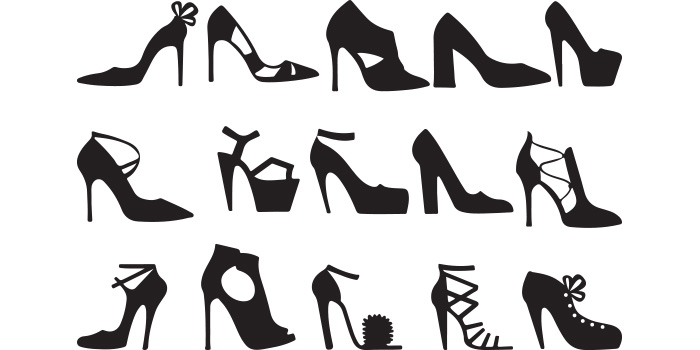 High heel silhouette image.ai Royalty Free Stock SVG Vector