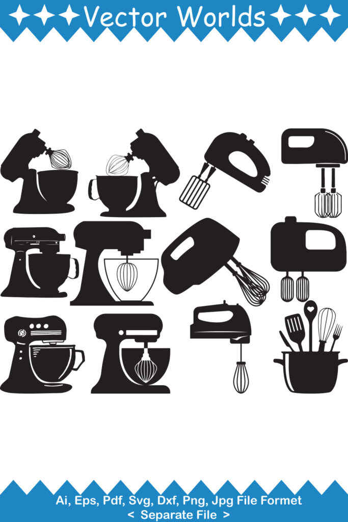 Kitchen Mixer SVG Vector Design - MasterBundles