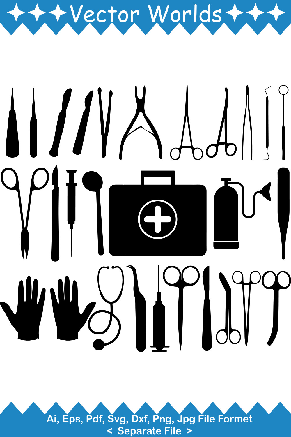 Medical Tools Bundle, Medical Equipment Grafik Von DesignEverytime