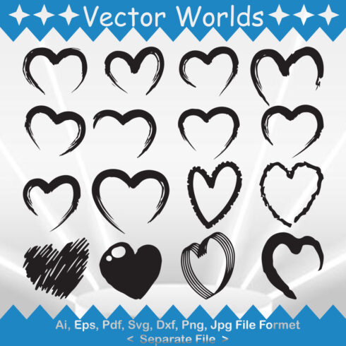 Paint Heart SVG Vector Design cover image.