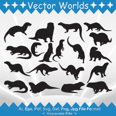 Otter SVG Vector Design cover image.