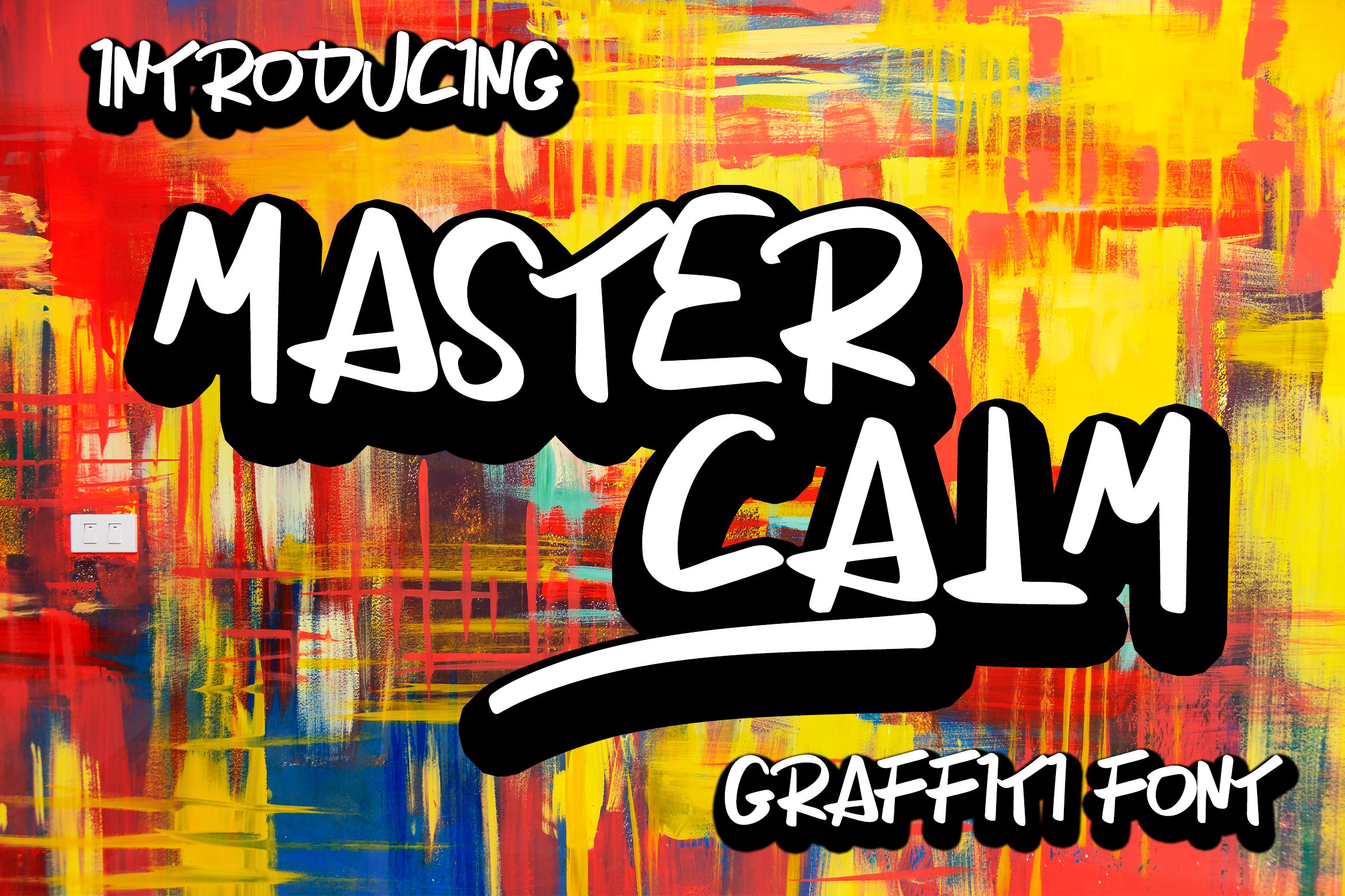 Master Calm | Stylish Graffiti Font cover image.