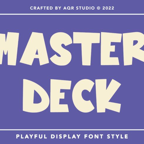 MasterDeck - Playful Display Font cover image.