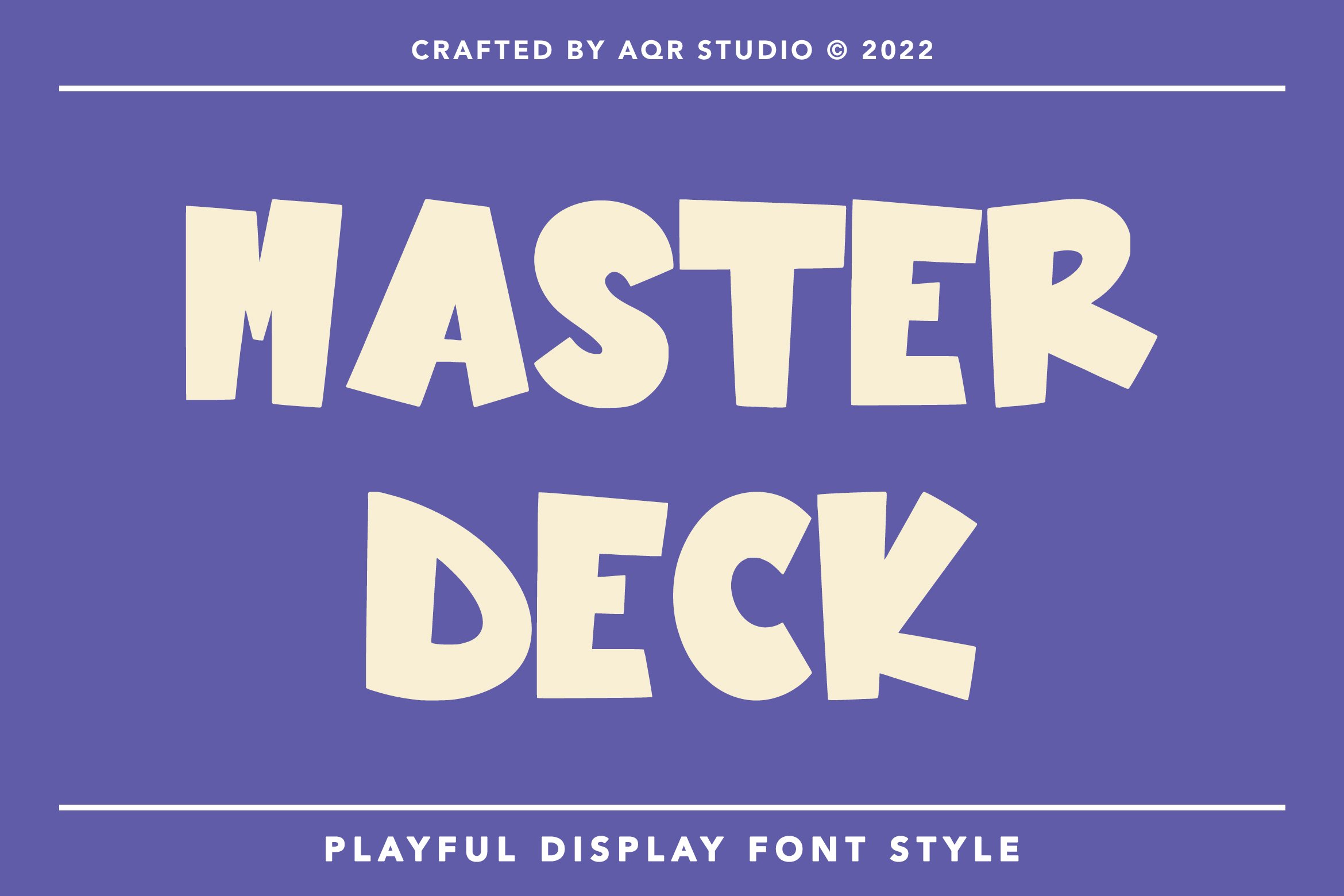 MasterDeck - Playful Display Font cover image.