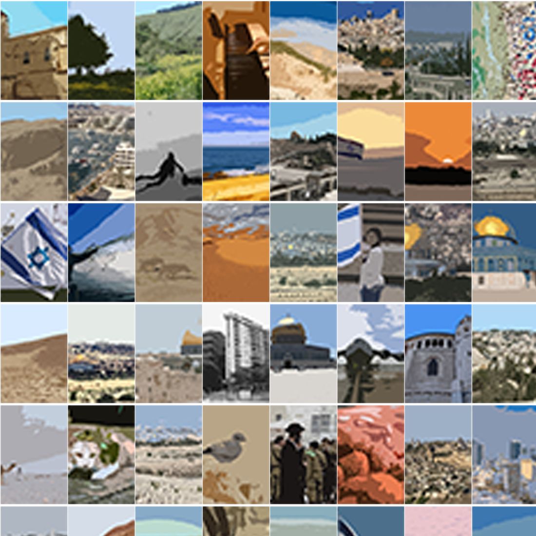 146 Illustrations and Collage Prints of Israel preview image.