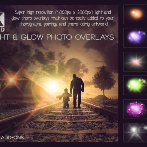 4K Light & Glow Overlayscover image.