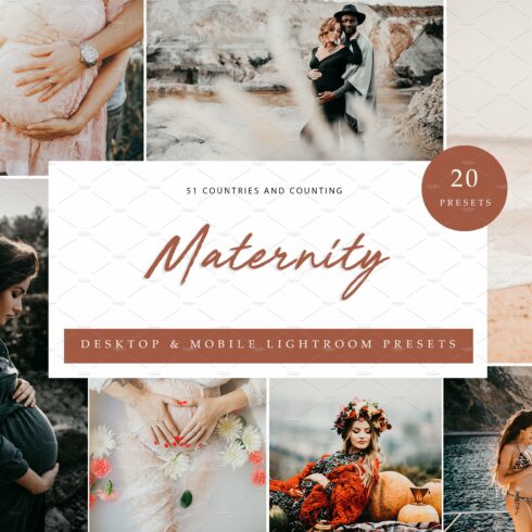 20 x Lightroom Presets, Maternitycover image.