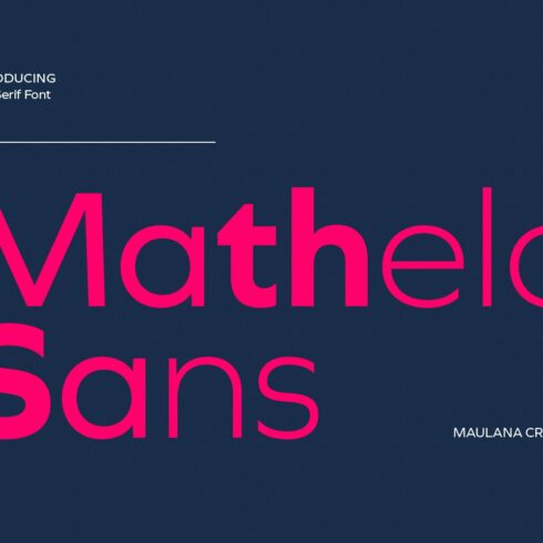 Mathelo Sans Serif cover image.