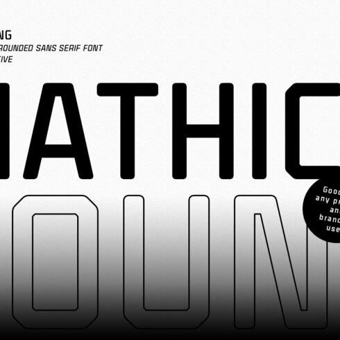 Mathics Round Sans Serif Font cover image.