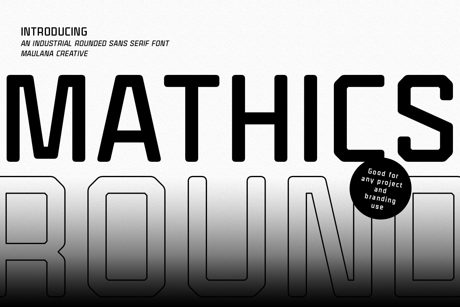 Mathics Round Sans Serif Font cover image.