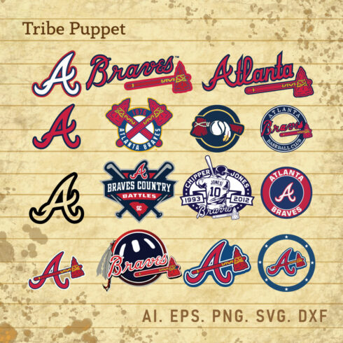 Atlanta Braves Alternate Logo Svg, Braves Baseball SVG