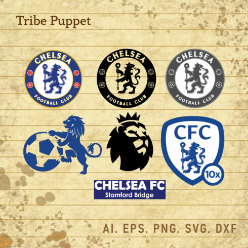 Chelsea Football Club Logo vector Set cover image.