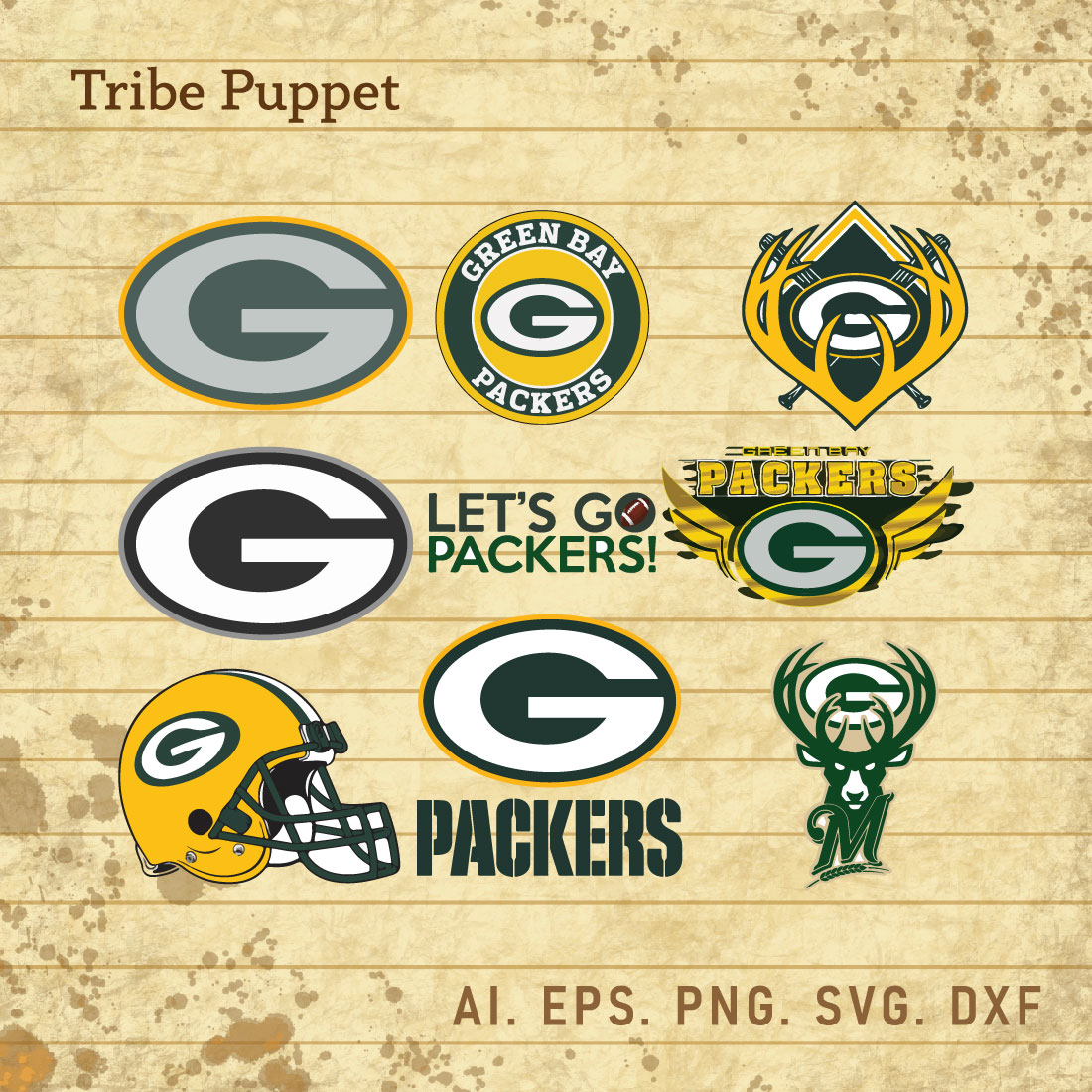 Green Bay Packers Logo SVG Set cover image.