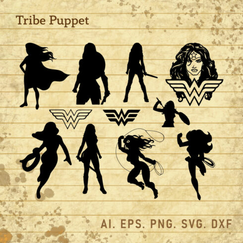 Wonder Woman SVG cover image.