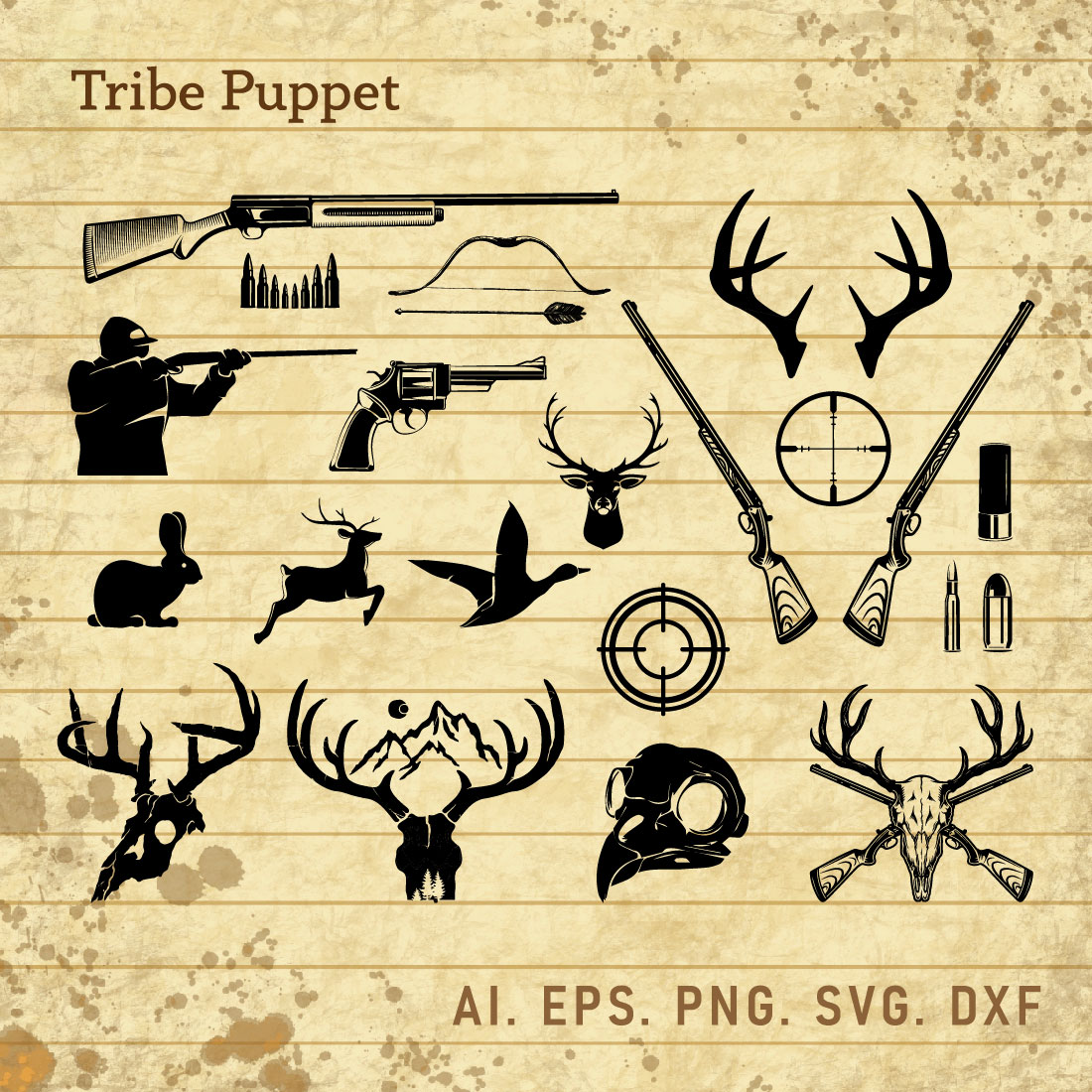 Hunting Pack SVG cover image.