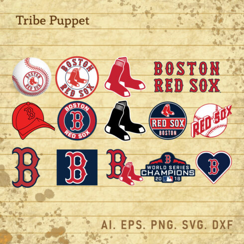 Boston Red Sox Logo Vector set cover image.