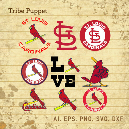 ST Louis Cardinals Logo vector Set cover image.