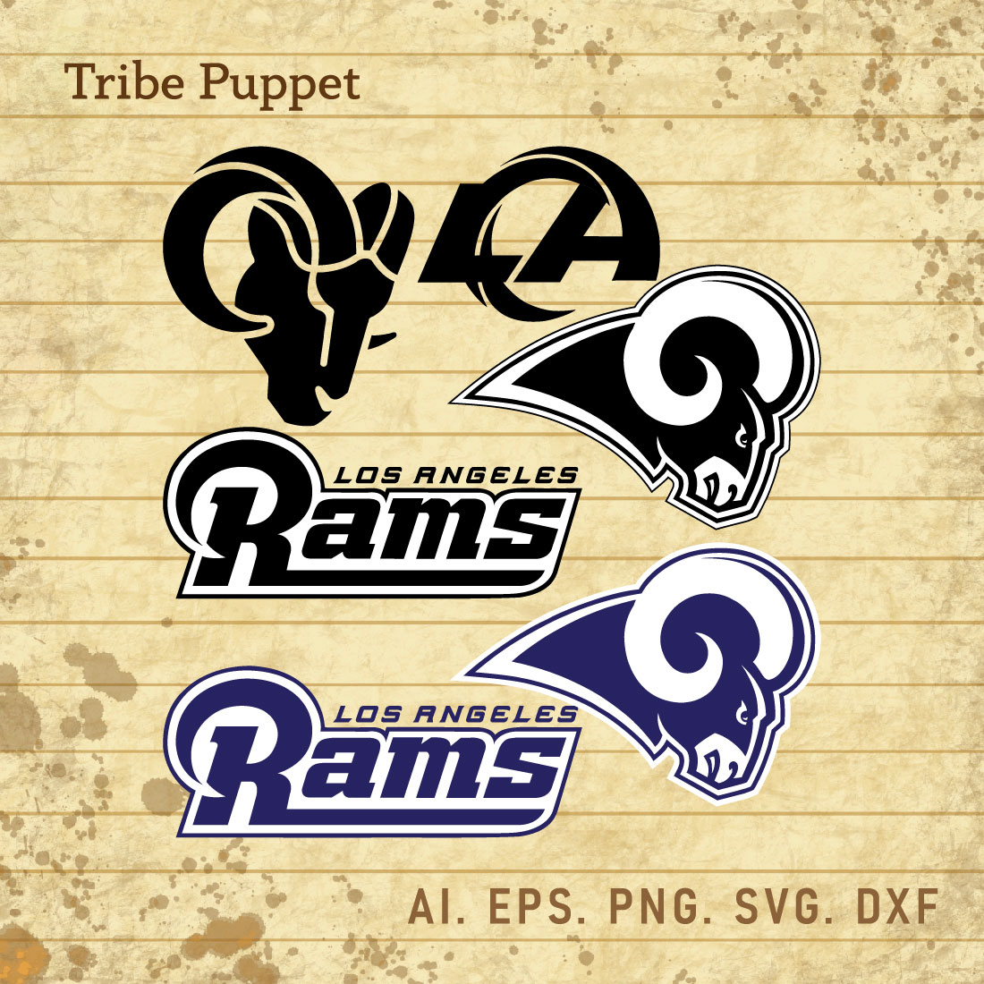 Los Angeles Rams SVG cover image.