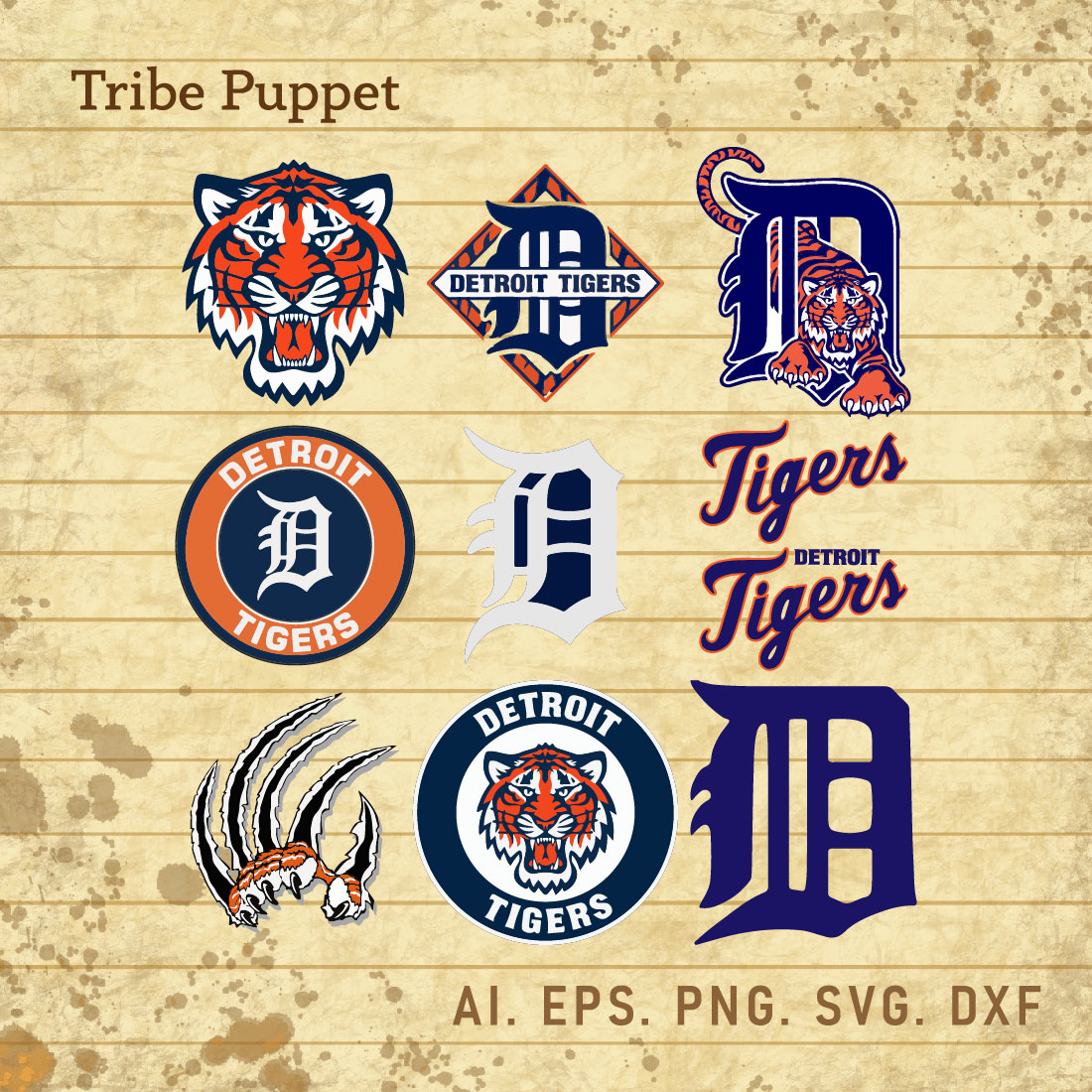 Detroit Tigers Logo Svg