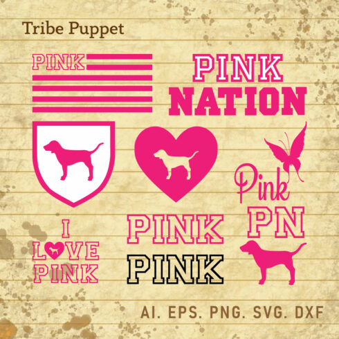 Pink Nation SVG cover image.