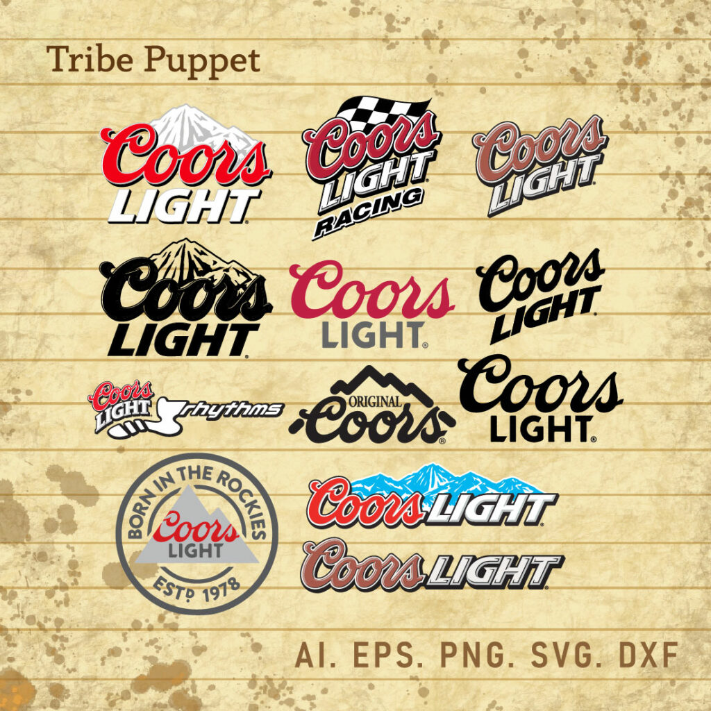 Coors Light logo Vector Set MasterBundles