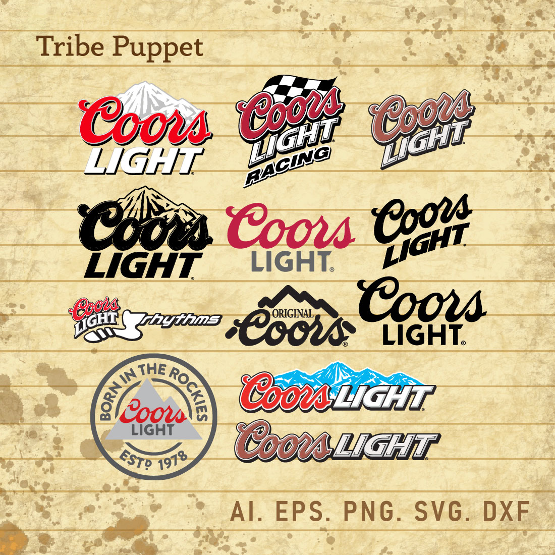 Coors Light logo Vector Set cover image.