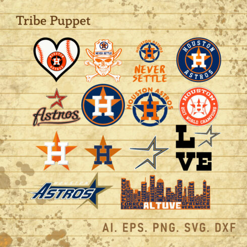 Houston Astros Logo Vector Set cover image.