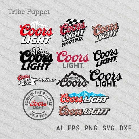 Coors Light logo Vector Set - MasterBundles