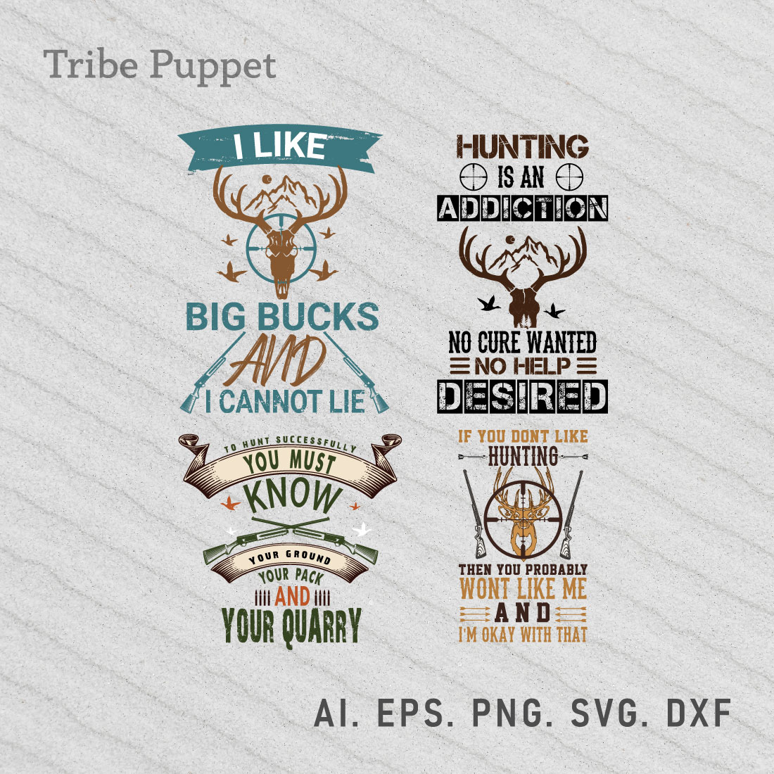 Hunting Typography preview image.