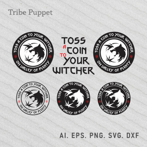 Witcher Raffle Icon The Witcher Vector Set - MasterBundles